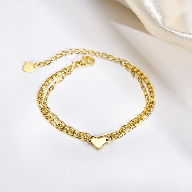 18K STAINLESS STEEL TARNISH FREE RHINE BRACELET | 40B5148