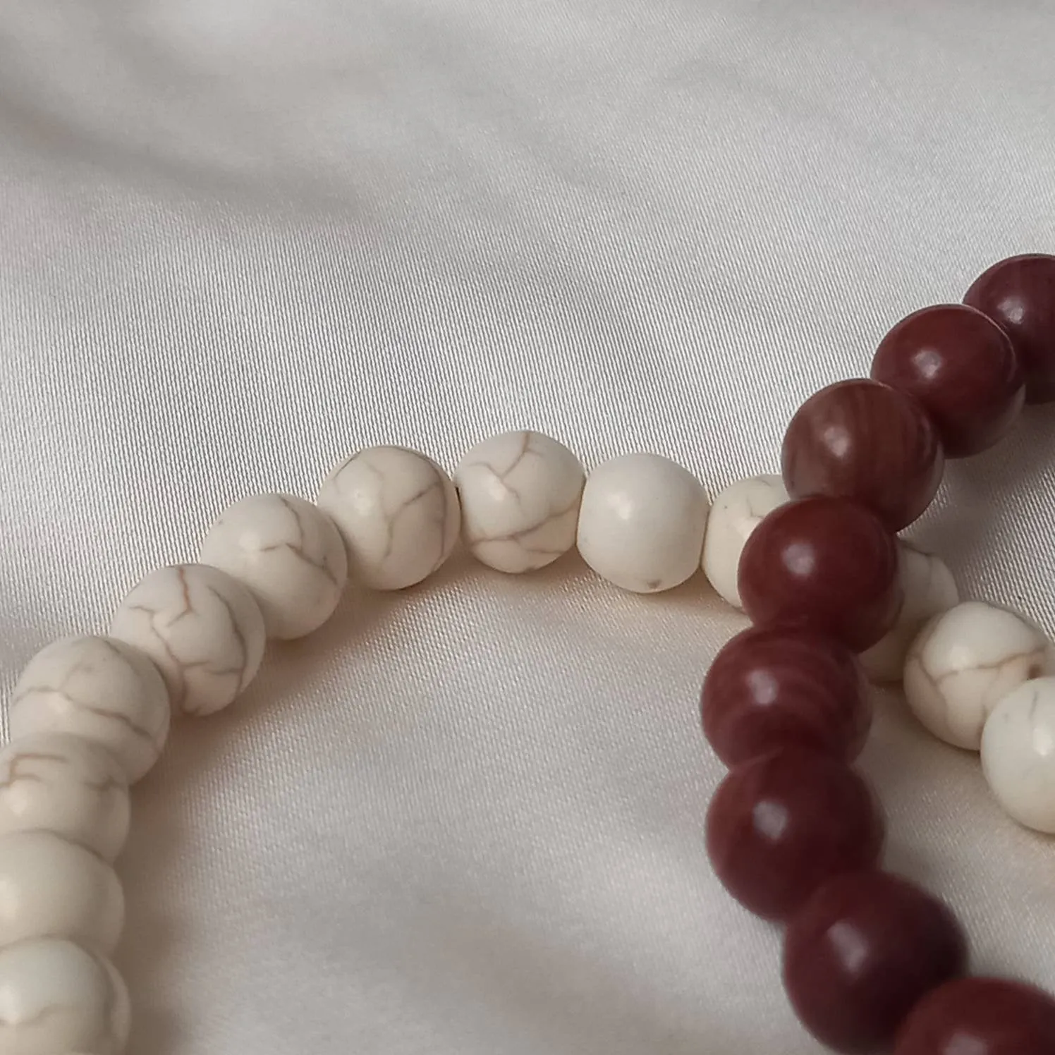 2 Matching Friendship Bead Bracelets - Bead Jewellery, Friendship Accessories, Bead Bracelets, Cute Bracelet, Brown & Beige Jewellery