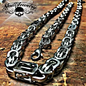 28" Stainless Steel Necklace & 8.5" Bracelet Combo (#set006)