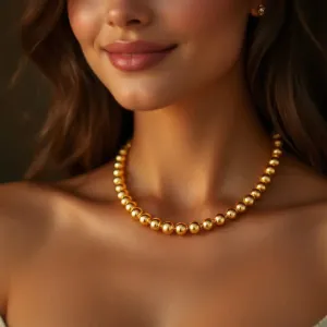 8MM | Anti-Tarnish Gold-Filled classic Ball Beaded Choker/Necklace