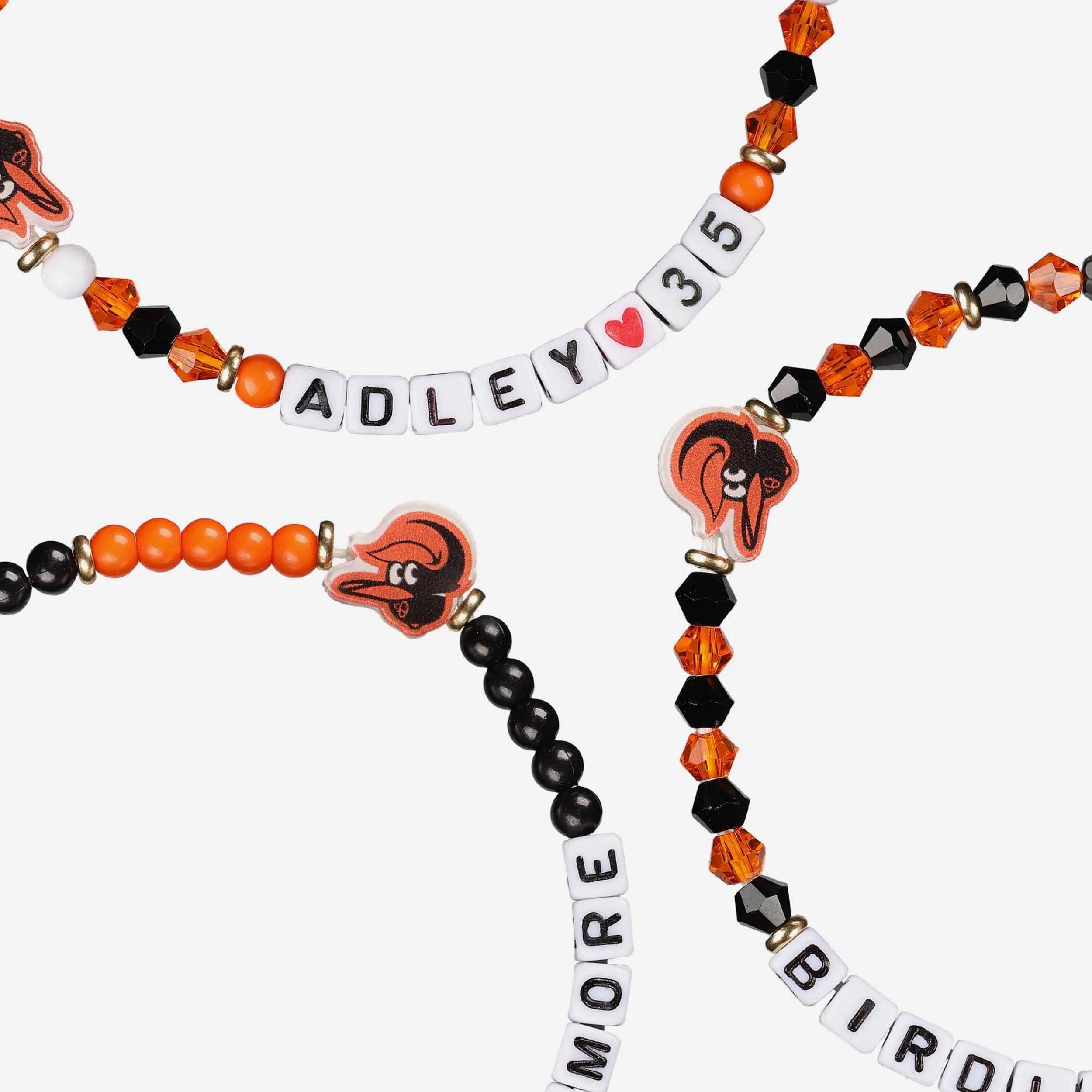 Adley Rutschman Baltimore Orioles 3 Pack Player Friendship Bracelet