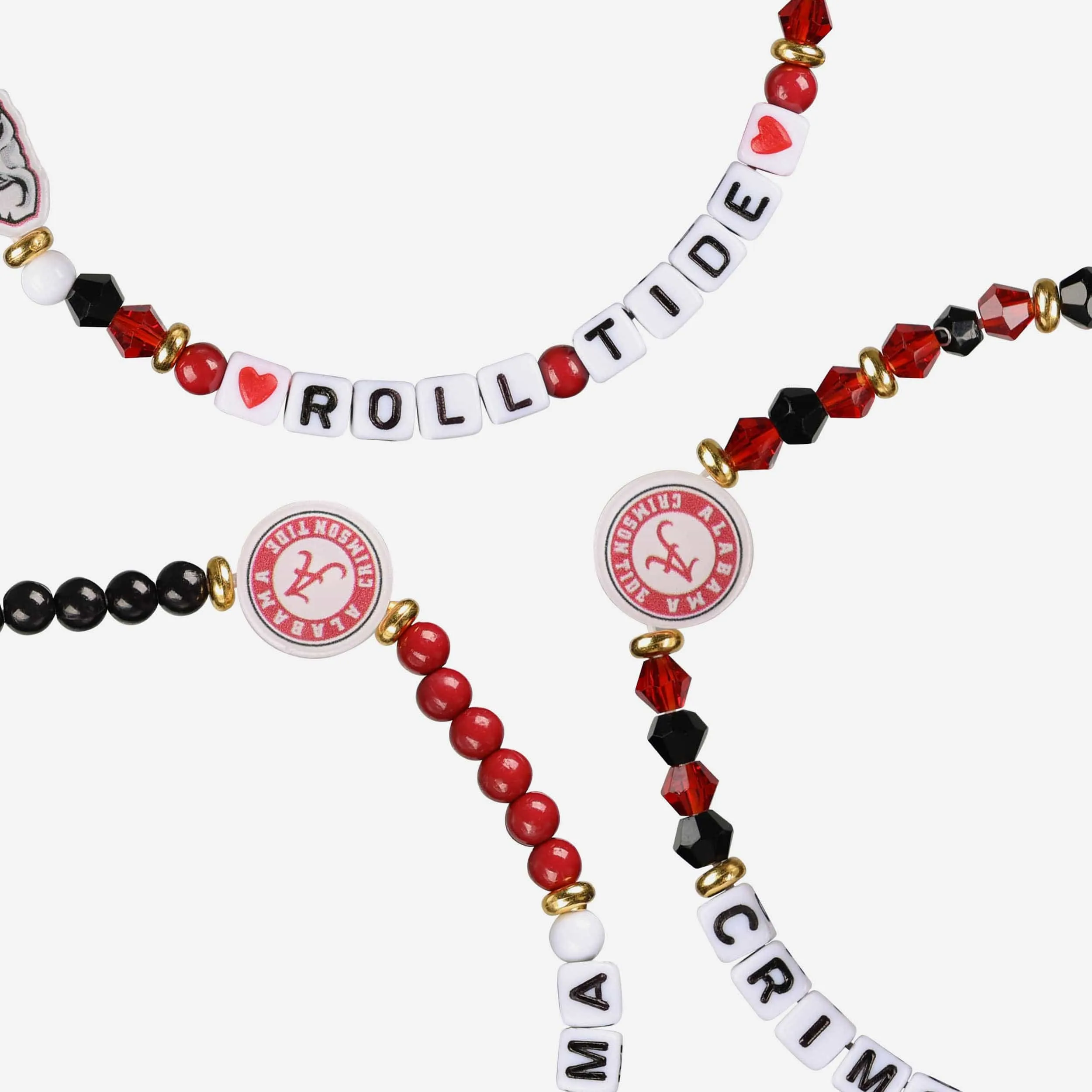 Alabama Crimson Tide 3 Pack Friendship Bracelet