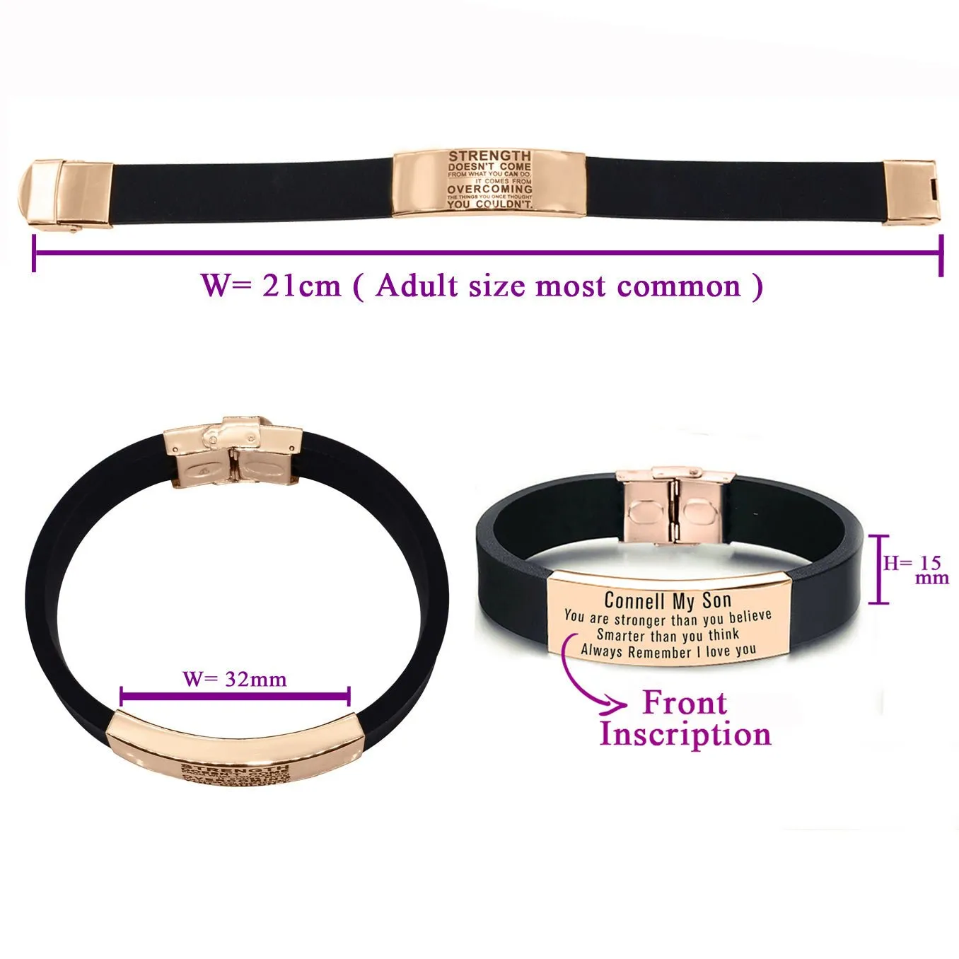 Always Remember Personalised ID Bracelet