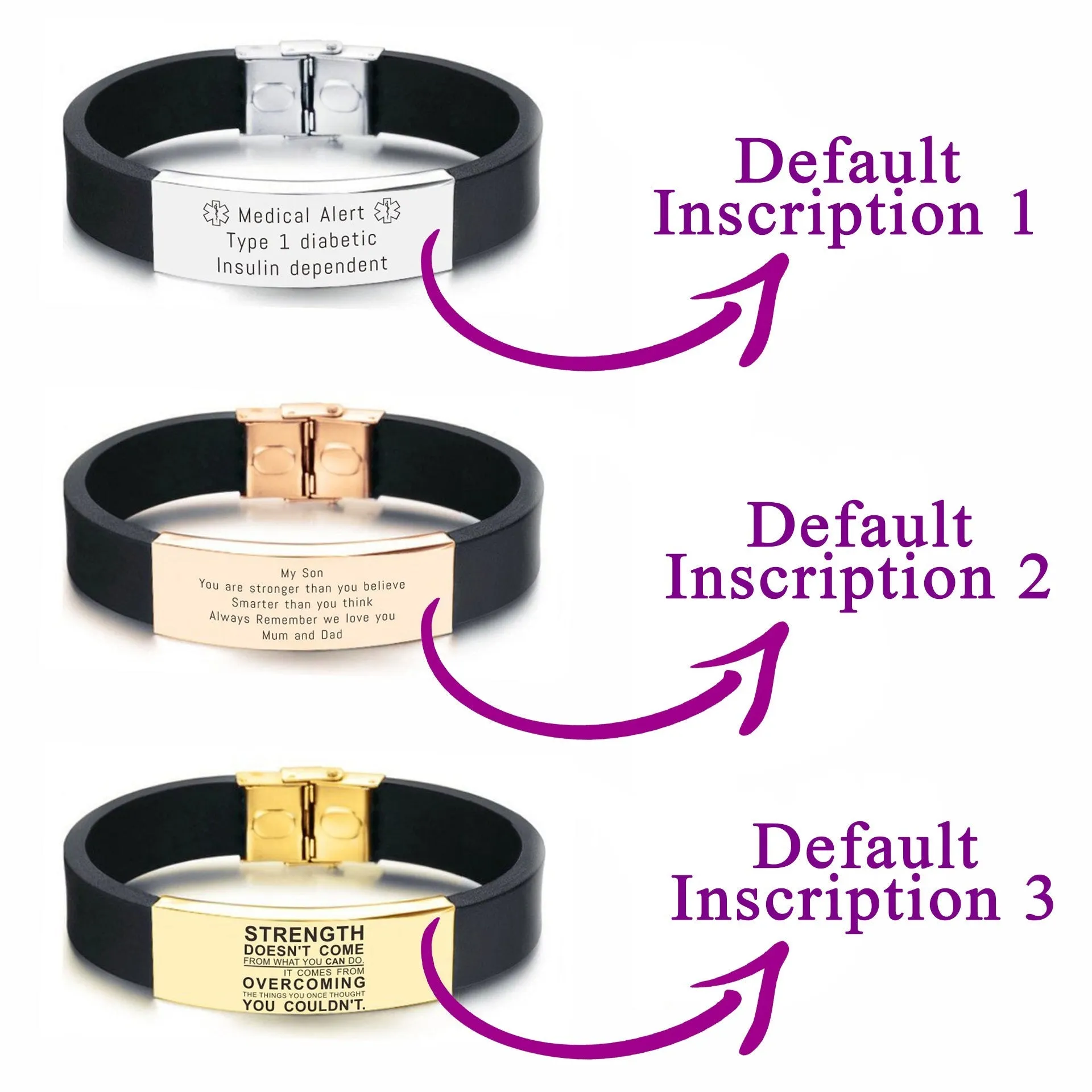 Always Remember Personalised ID Bracelet