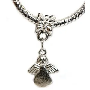 Angel Dangle Bead European Bead Compatible for Most European Snake Chain Charm Bracelet