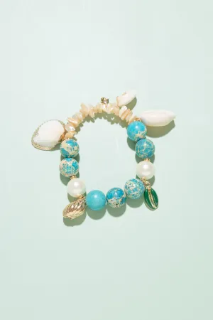 Ann Turquoise Mix Charm Bracelet