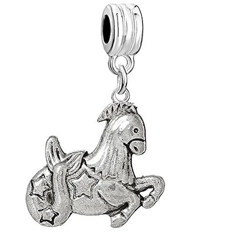 Aries Zodiac Bead Compatible for Most European Snake Chain Bracelet