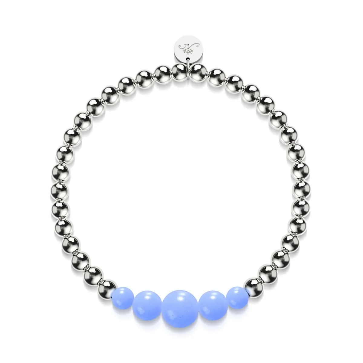 Azure | Silver | Lumos Ceramic Expression Bracelet