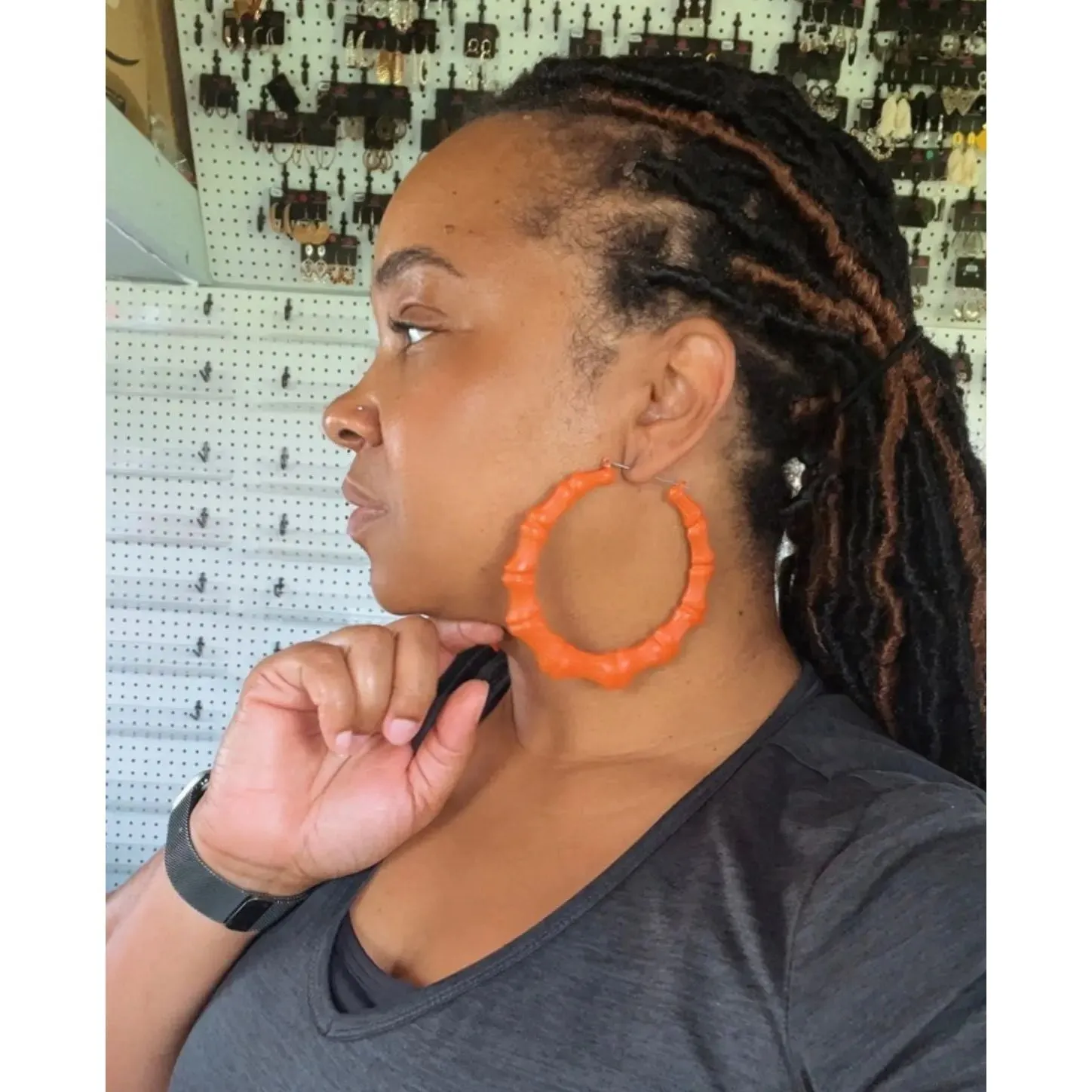 Bambey Bamboo Hoop Earrings