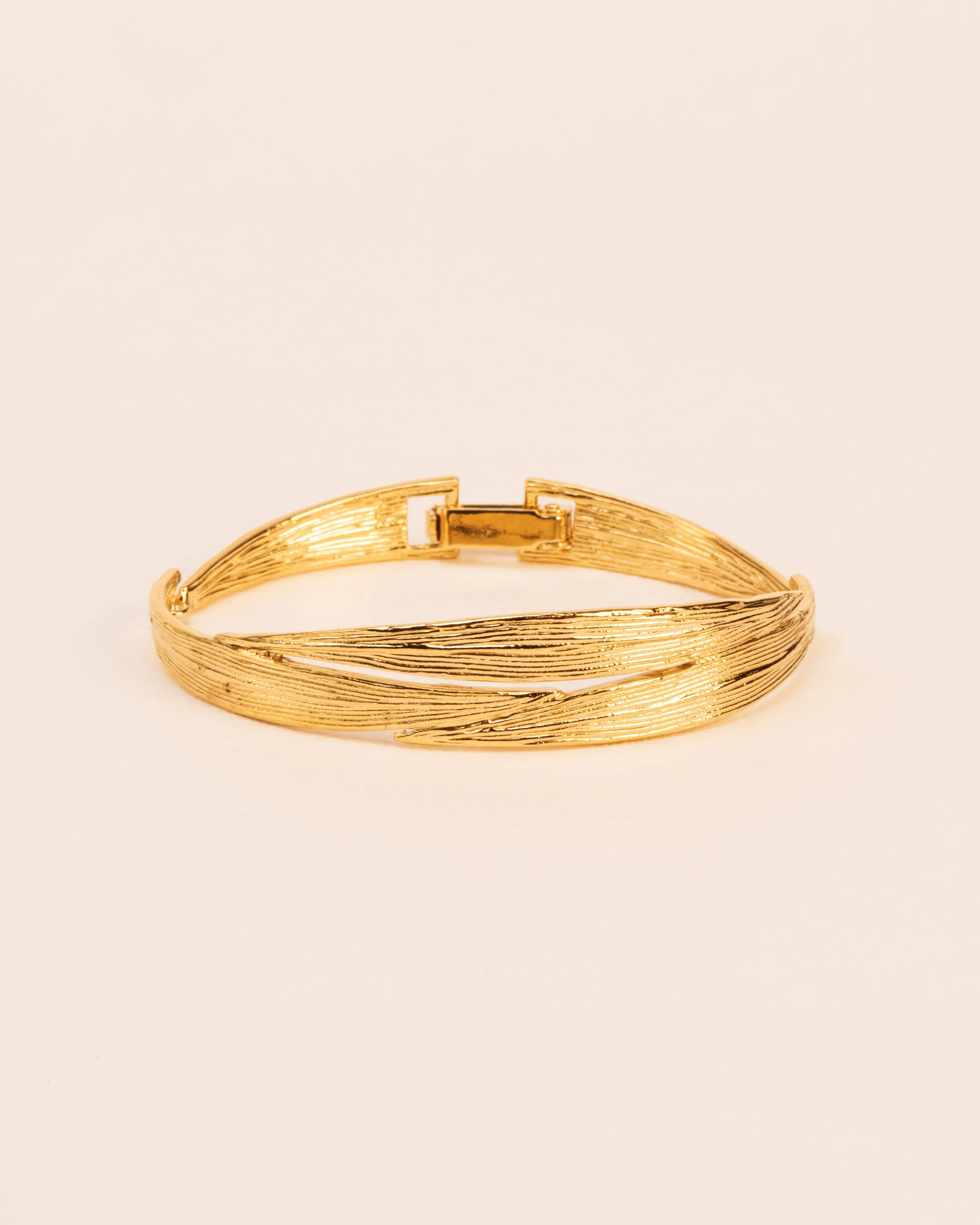 Bamboo leaf bracelet in silver