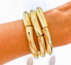 Bayou Bengals Gold Bangles