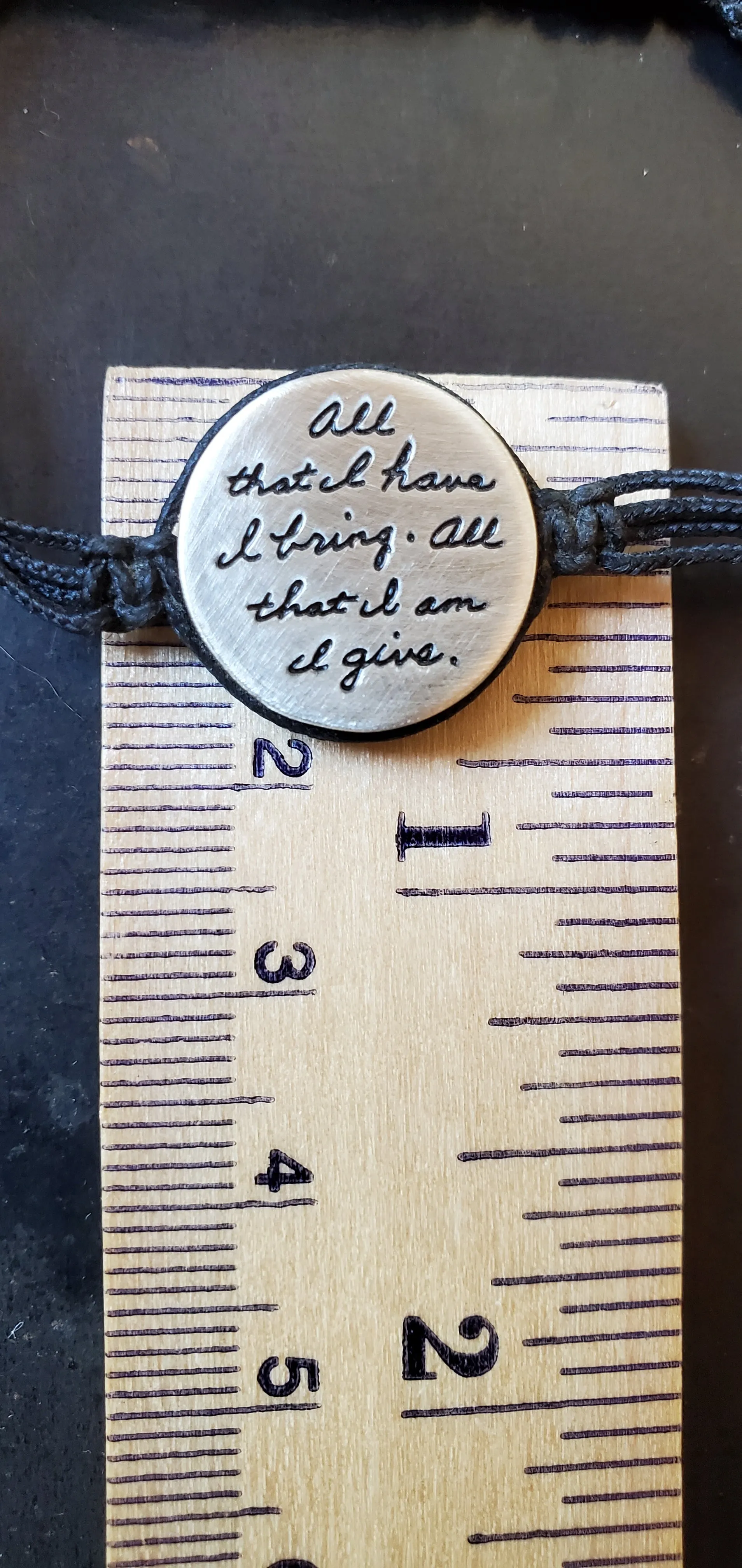 B.B. Becker Sterling Silver Bracelet (I Am What I Give)