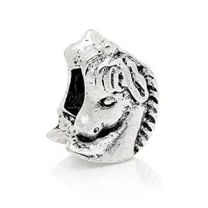 Beautiful Horse Head Bead Compatible for Most European Snake Chain Bracelet