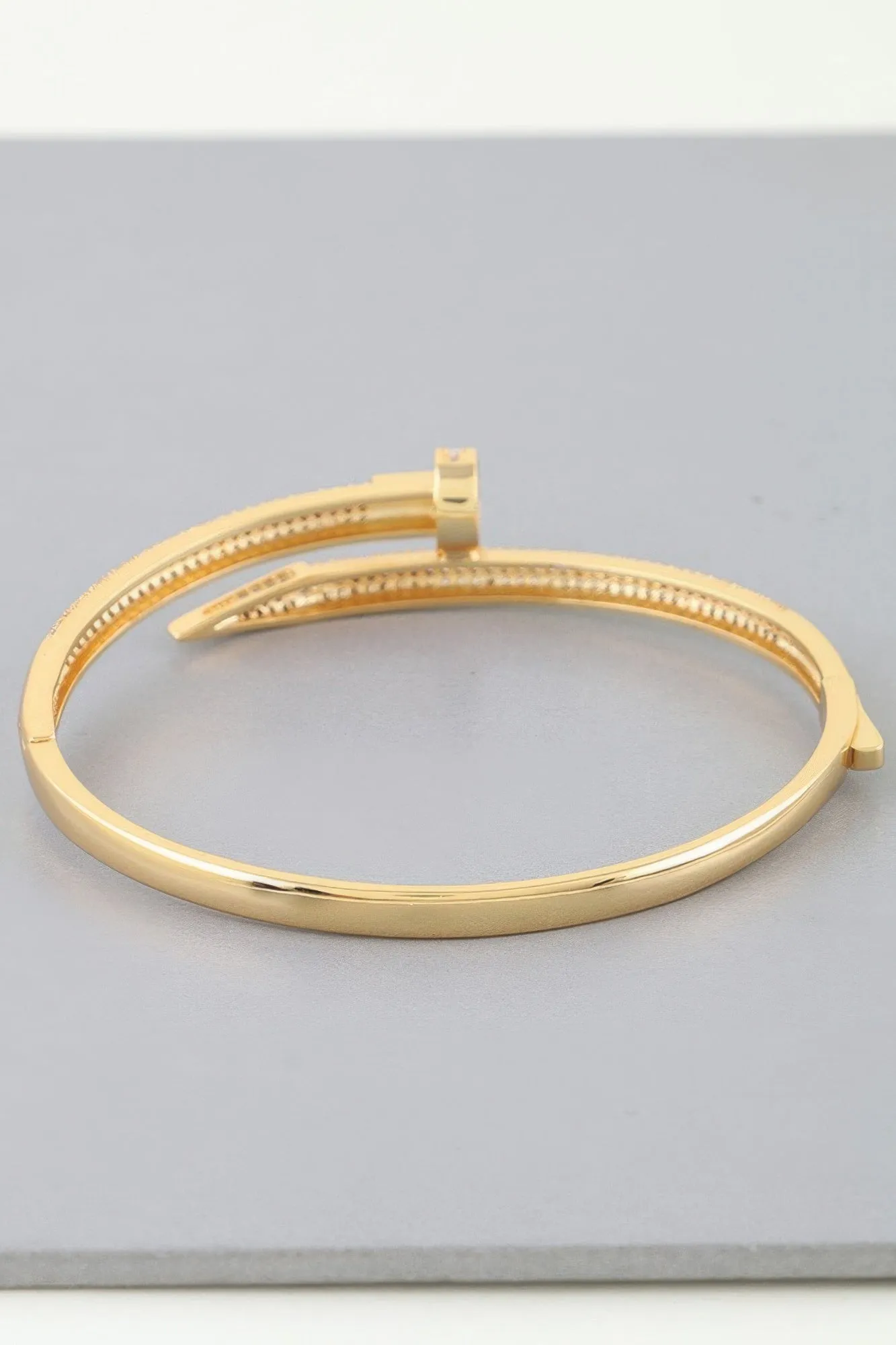 Bejeweled Sharp Nail Wrap Bracelet