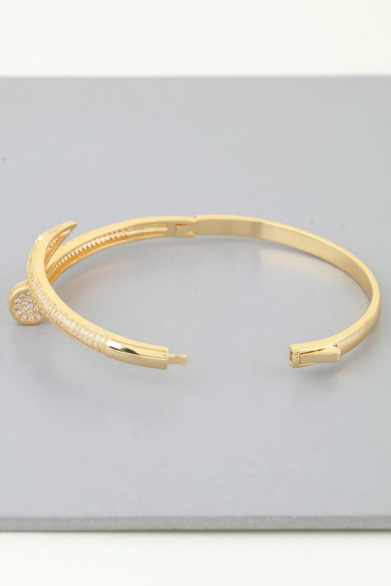 Bejeweled Sharp Nail Wrap Bracelet