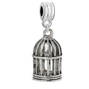Birdcage Charm Bead Spacer Bead for European Snake Chain Charm Bracelet