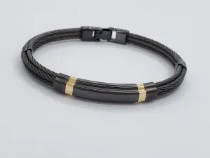 Black Cable Bracelet