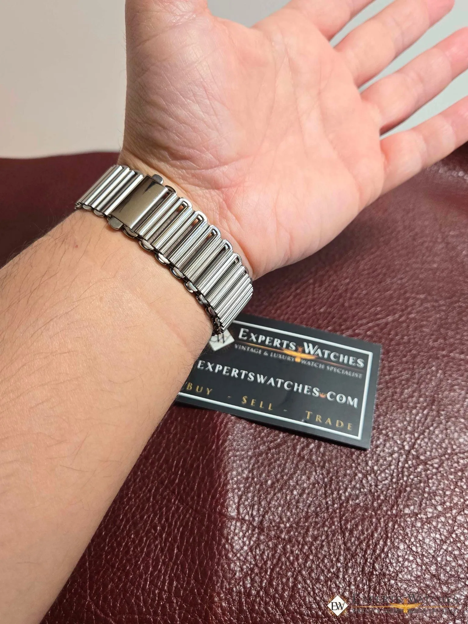 Bonklip Style Watch Bracelet Stainless Steel - Vintage Military Ladder Bamboo