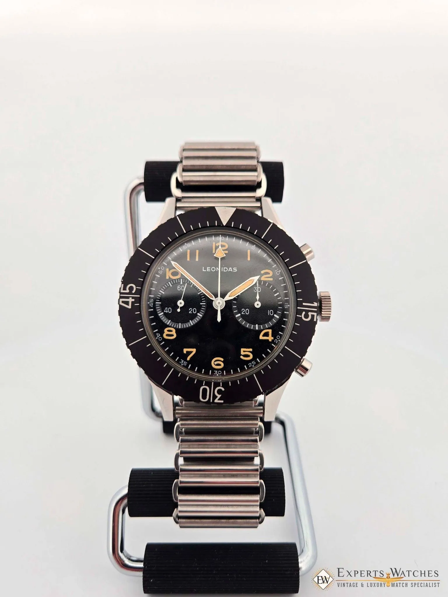 Bonklip Style Watch Bracelet Stainless Steel - Vintage Military Ladder Bamboo