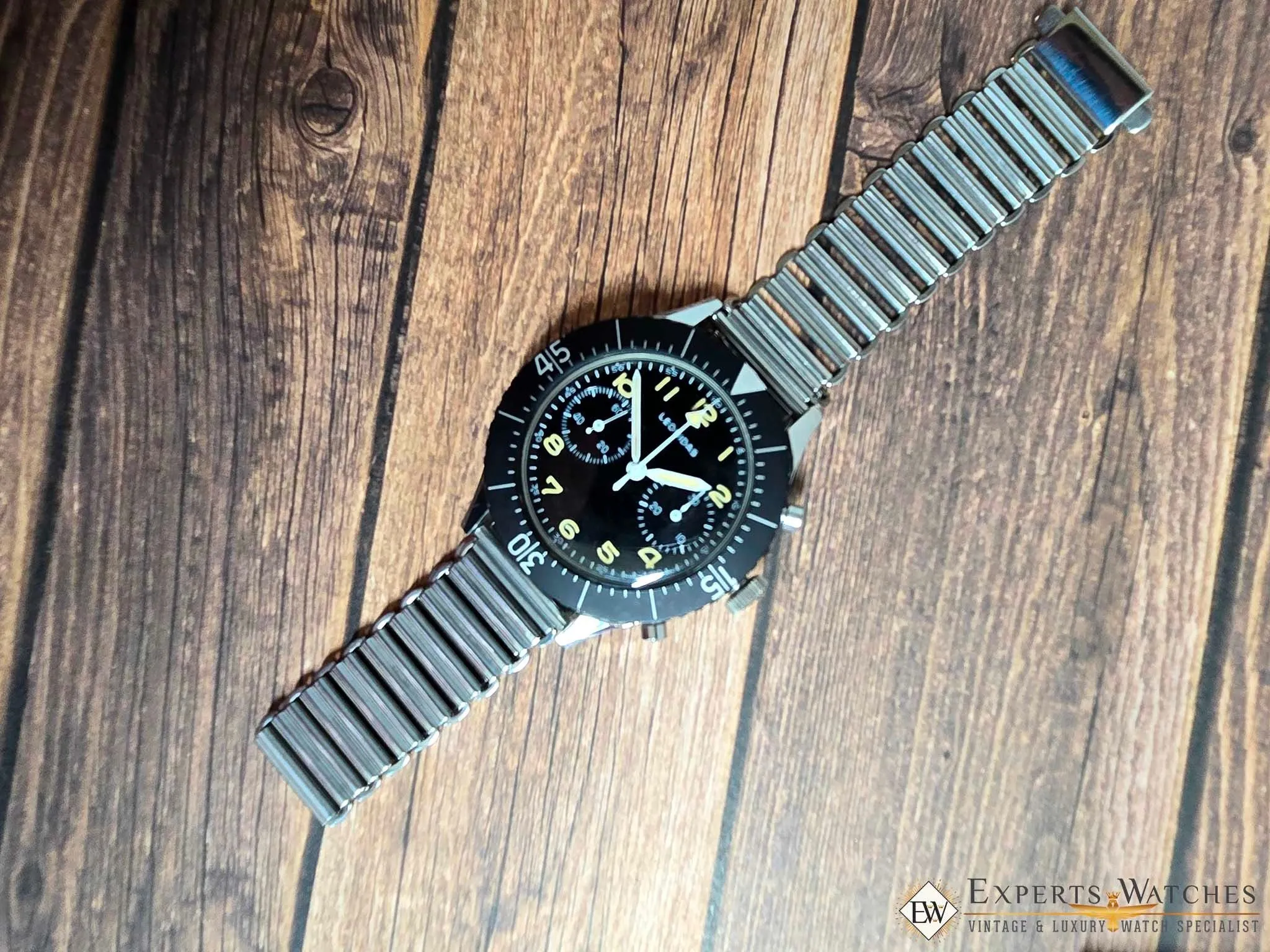 Bonklip Style Watch Bracelet Stainless Steel - Vintage Military Ladder Bamboo