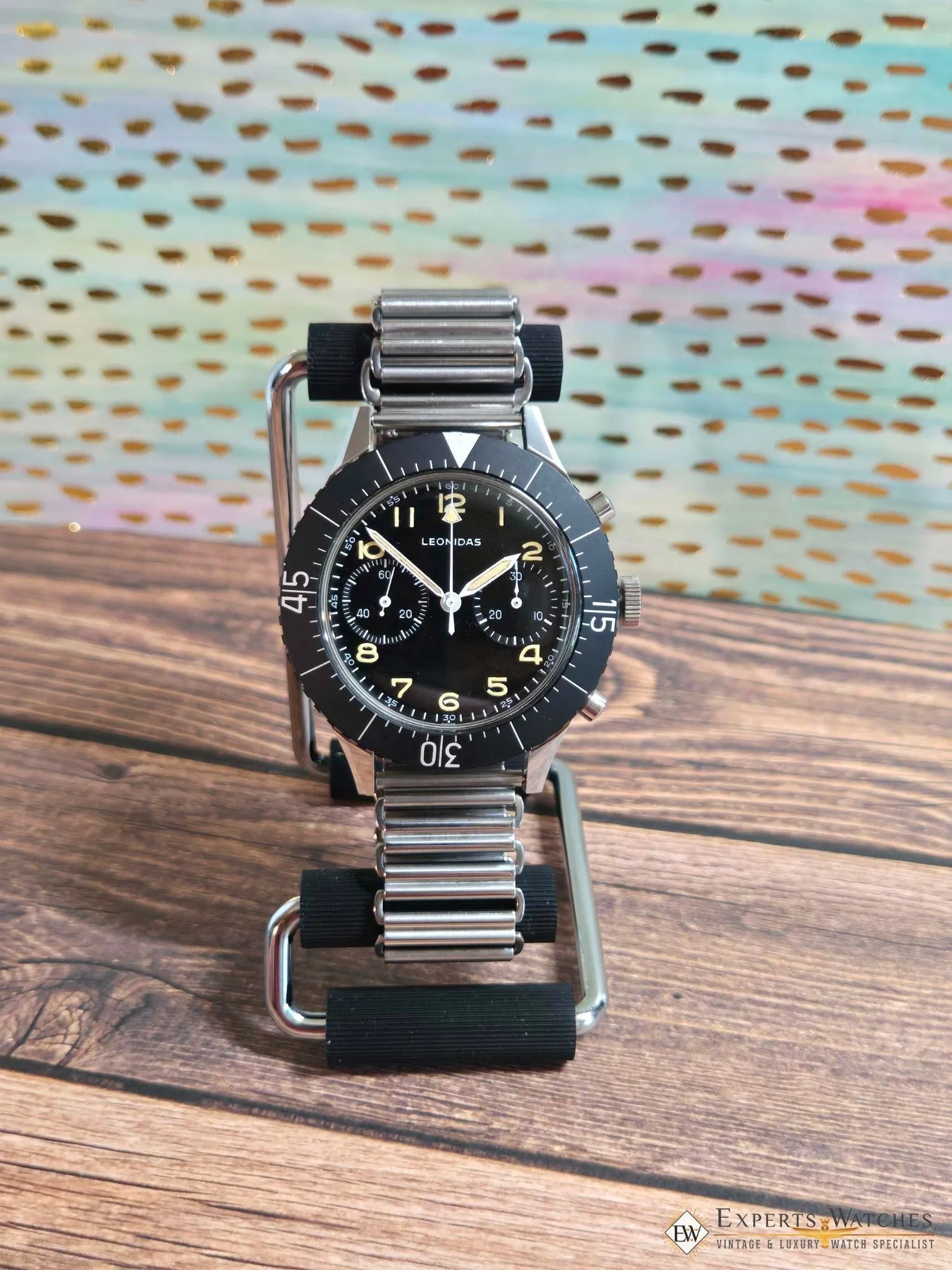 Bonklip Style Watch Bracelet Stainless Steel - Vintage Military Ladder Bamboo