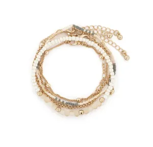 Bracelet Set of 5- Rose Cloud Gold