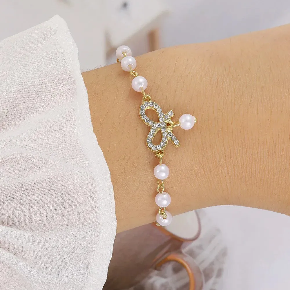 Bracelets for Women Sweet Girls Sparkling Hollow Heart Delicate Chain Bracelet Party Jewelry Gifts
