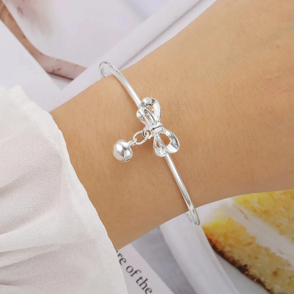 Bracelets for Women Sweet Girls Sparkling Hollow Heart Delicate Chain Bracelet Party Jewelry Gifts