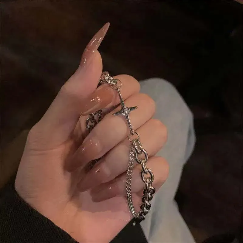 Bracelets for Women Sweet Girls Sparkling Hollow Heart Delicate Chain Bracelet Party Jewelry Gifts