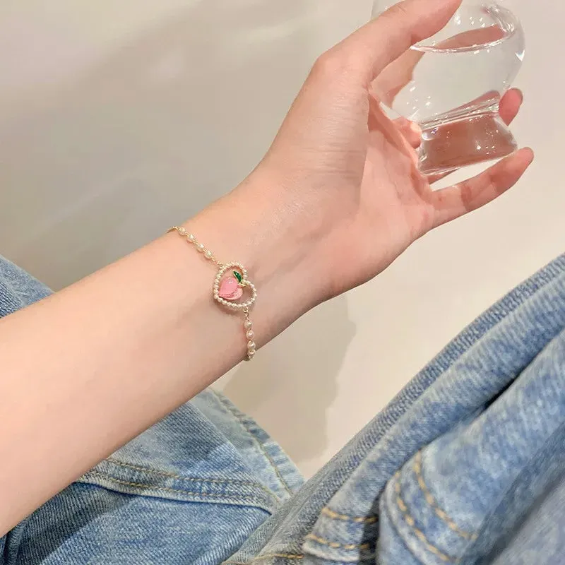 Bracelets for Women Sweet Girls Sparkling Hollow Heart Delicate Chain Bracelet Party Jewelry Gifts