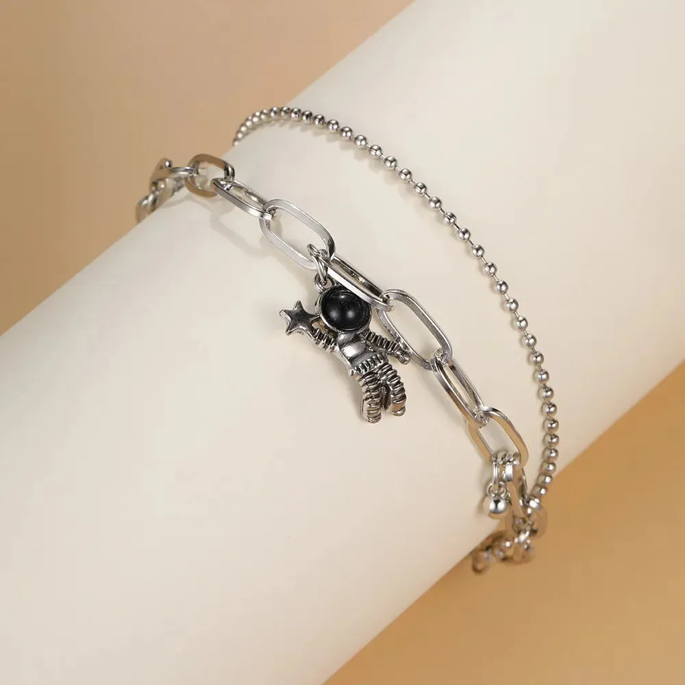 Bracelets for Women Sweet Girls Sparkling Hollow Heart Delicate Chain Bracelet Party Jewelry Gifts