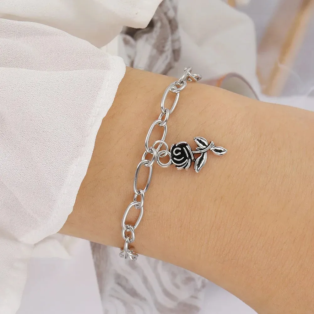 Bracelets for Women Sweet Girls Sparkling Hollow Heart Delicate Chain Bracelet Party Jewelry Gifts