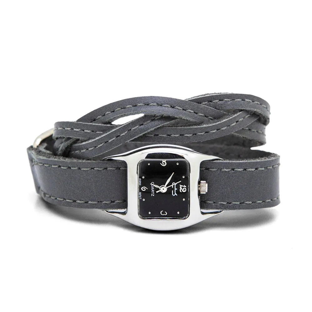 Braided TWIST Watch – Grey