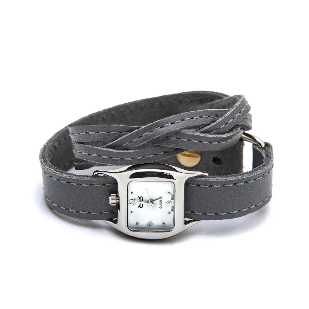 Braided TWIST Watch – Grey