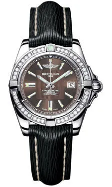 Breitling - Galactic 32 Stainless Steel - Diamond Bezel - Sahara Strap