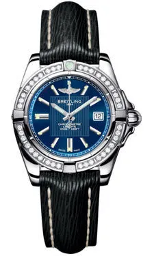 Breitling - Galactic 32 Stainless Steel - Diamond Bezel - Sahara Strap