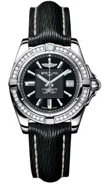 Breitling - Galactic 32 Stainless Steel - Diamond Bezel - Sahara Strap