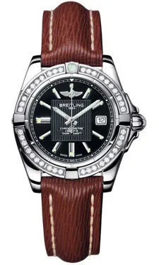 Breitling - Galactic 32 Stainless Steel - Diamond Bezel - Sahara Strap