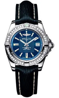 Breitling - Galactic 32 Stainless Steel - Diamond Bezel - Sahara Strap