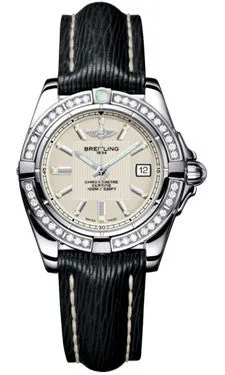 Breitling - Galactic 32 Stainless Steel - Diamond Bezel - Sahara Strap