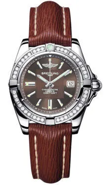 Breitling - Galactic 32 Stainless Steel - Diamond Bezel - Sahara Strap