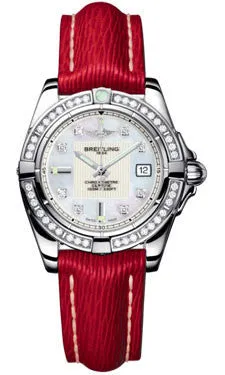 Breitling - Galactic 32 Stainless Steel - Diamond Bezel - Sahara Strap