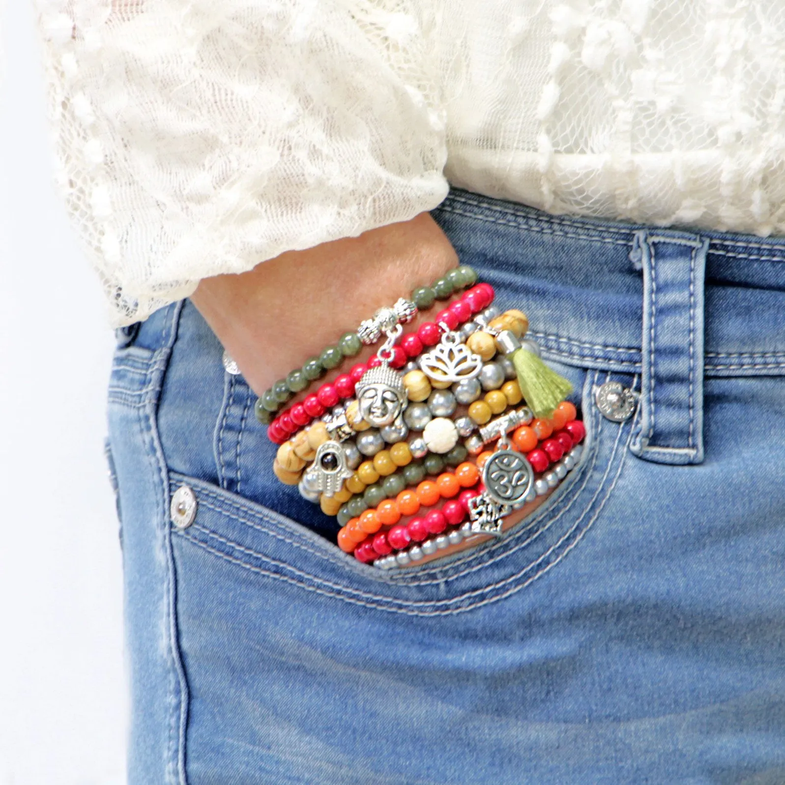 Catalina - Beaded Bracelets Set of 10