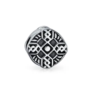 Celtic Trinity Cross Charm Bead Sterling Silver for European Bracelets