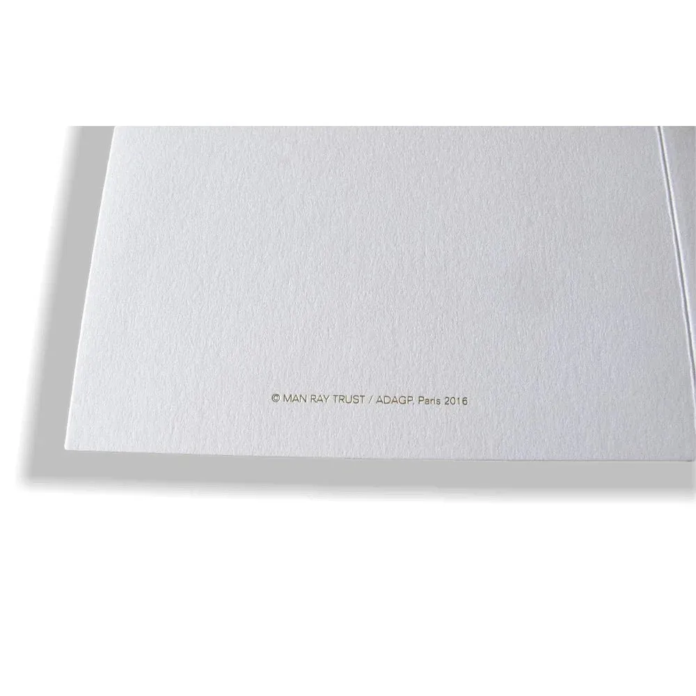 Chanel by Man Ray Trust Greeting Card of Coco with her Tweed Suit and Set in Real Tiny Pearls Gripoix in relief Rare New!