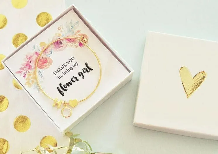 Child's Gold Monogram Bracelet