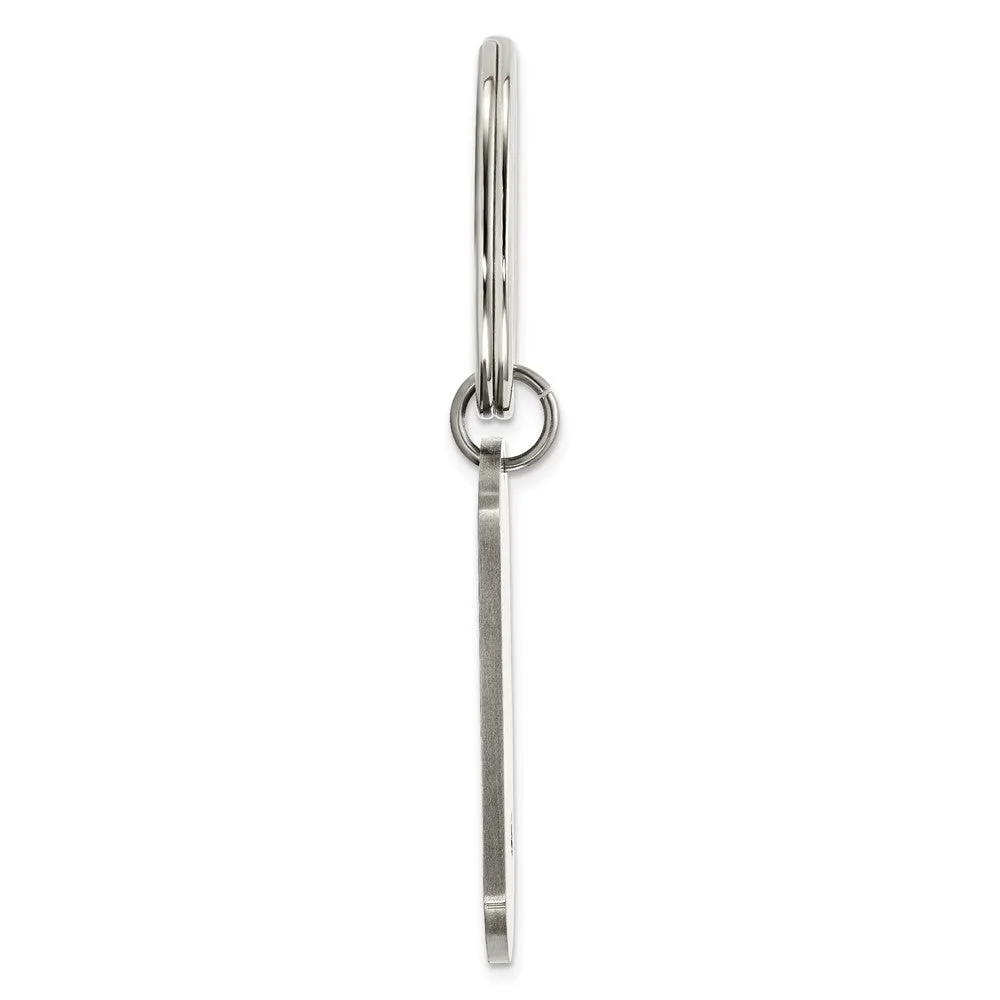 Chisel Stainless Steel Brushed and Polished 8.25 inch Bracelet, Money Clip and Key Ring Set