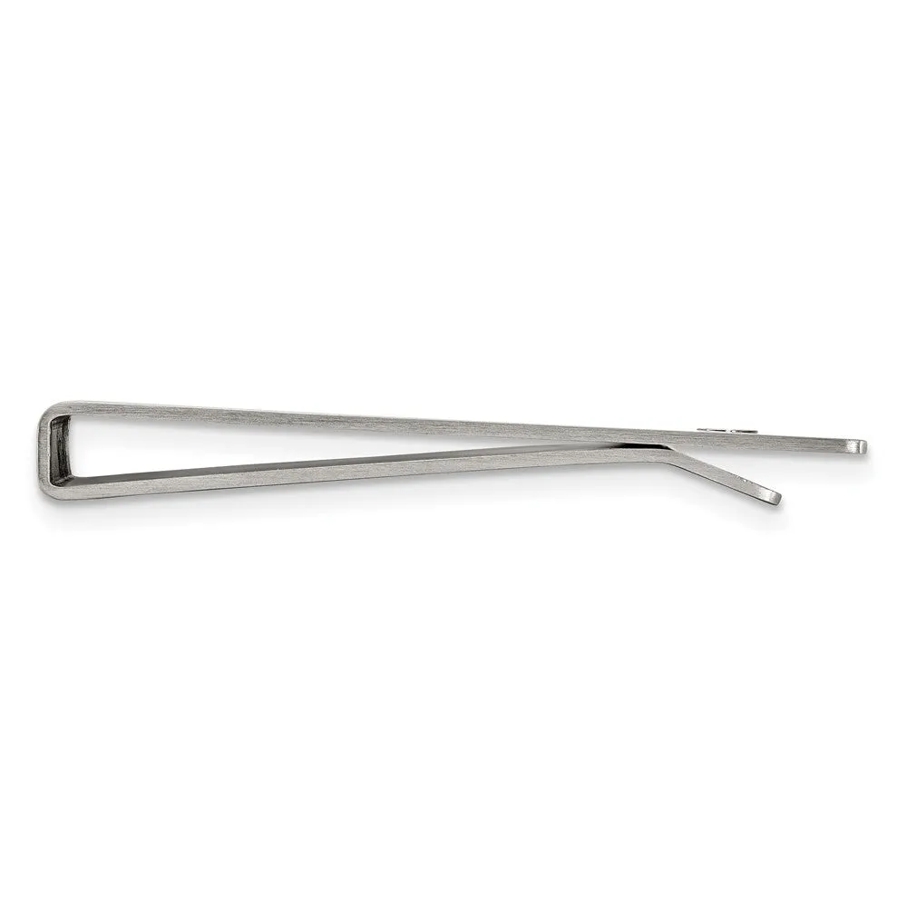 Chisel Stainless Steel Brushed and Polished 8.25 inch Bracelet, Money Clip and Key Ring Set
