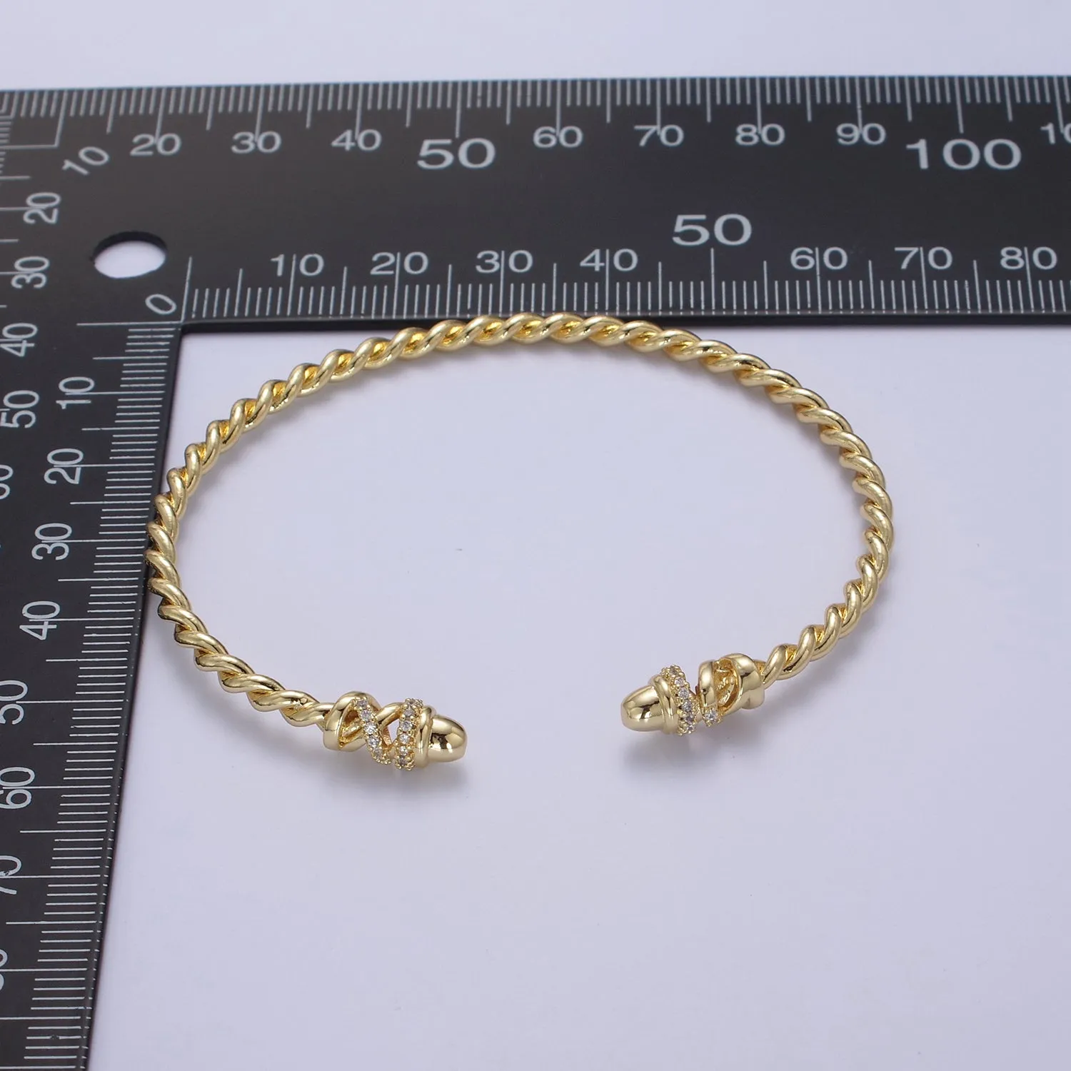 Clearance Pricing BLOWOUT Adjustable Gold Twisted Rope Bracelet Dainty Silver Cuff Bangle, Braided Bracelet, Stacking Bracelet WA-694 WA-695