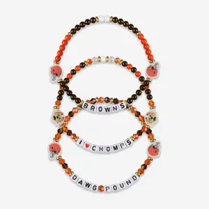 Cleveland Browns 3 Pack Friendship Bracelet